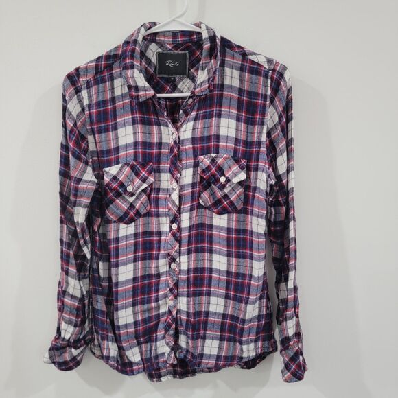 Rails Womens Button Up Shirt Size Medium Hunter Plaid - Picture 1 of 6